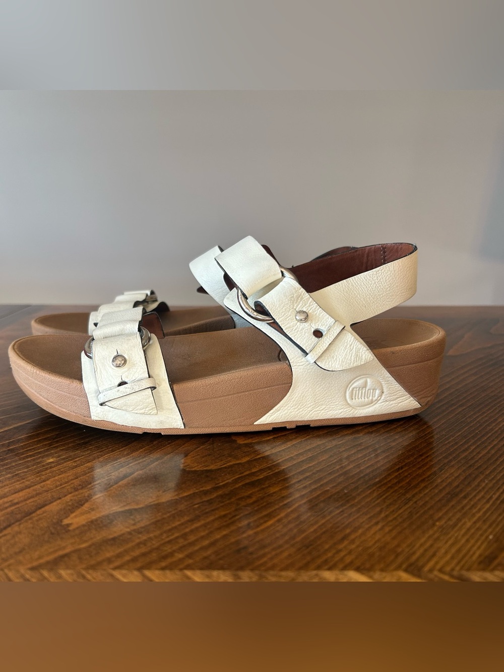 FITFLOPS Ivory Leather Sandals